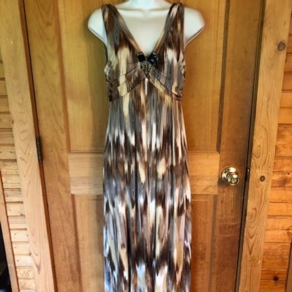 John Paul Richard, Embellished Maxi Dress, Sz Med
